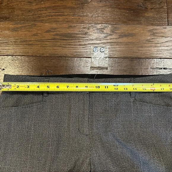 Express Studio Plaid Flare Pants- size 12 - Picture 9 of 9